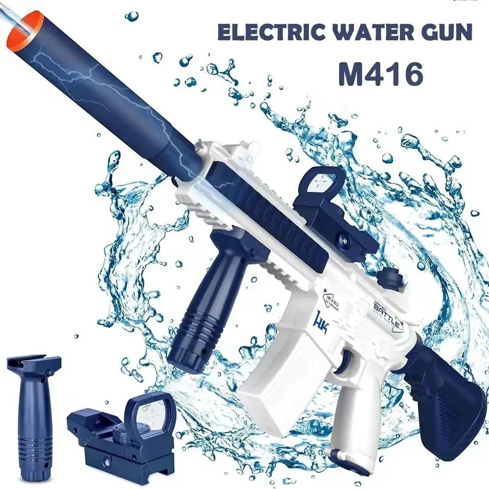 2026 Novelty M416 Boys and Girls Electric Water Gun, Fully Automatic Shooting Toy, Beach Summer Gift,