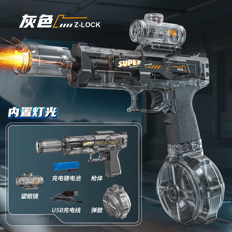 Electric Water Gun – Automatic Rechargeable Water Blaster for Kids