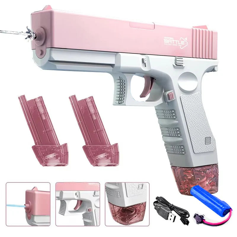 Electric Water Gun – Automatic Rechargeable Water Blaster for Kids