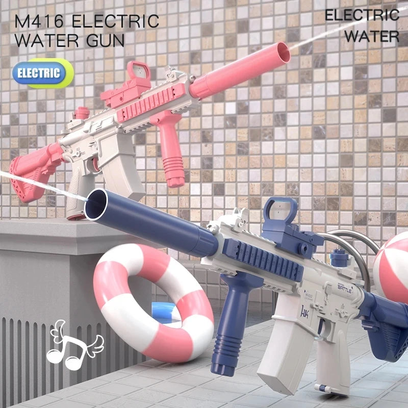 2026 Novelty M416 Boys and Girls Electric Water Gun, Fully Automatic Shooting Toy, Beach Summer Gift,
