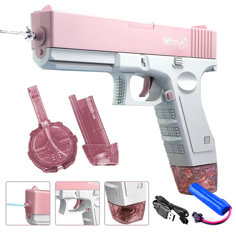 Electric Water Gun – Automatic Rechargeable Water Blaster for Kids