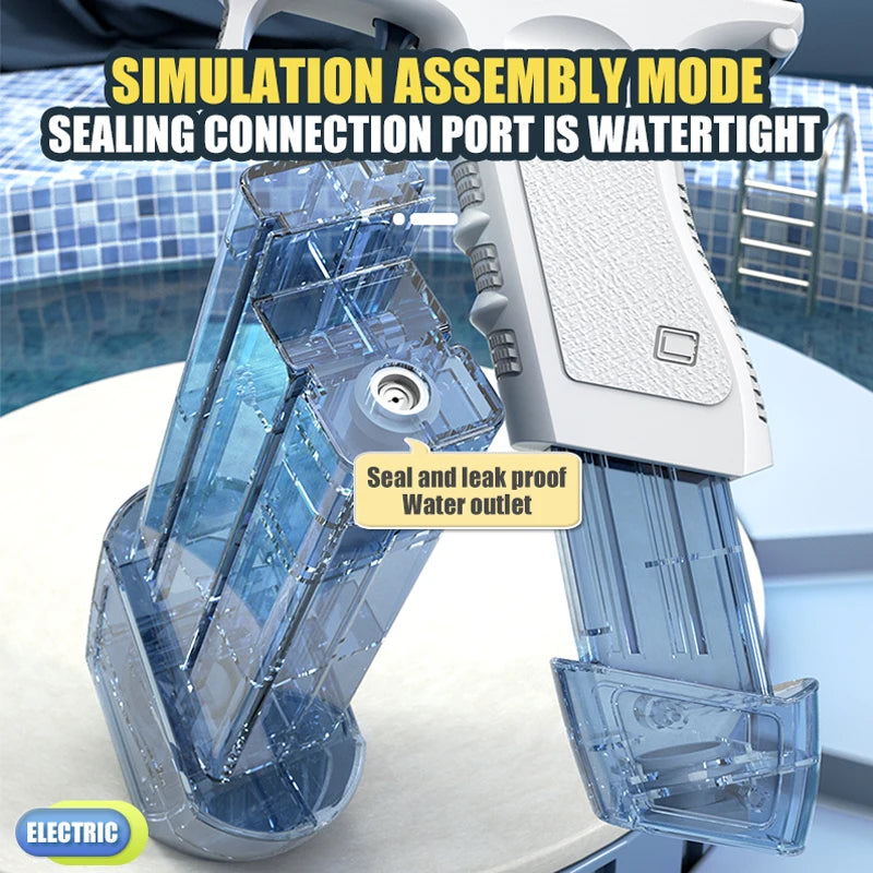 Electric Water Gun – Automatic Rechargeable Water Blaster for Kids
