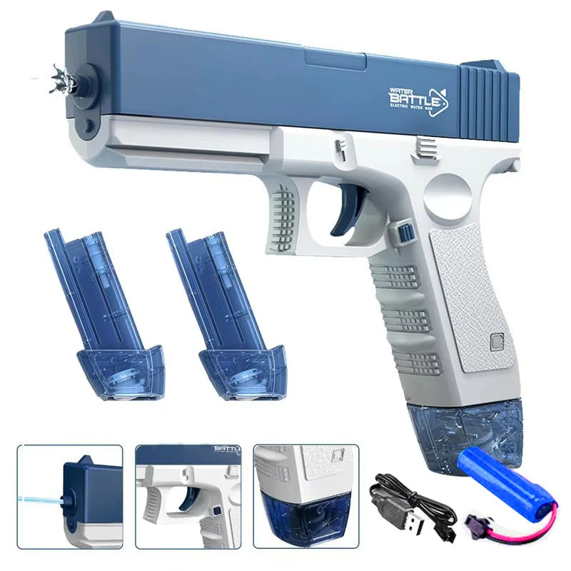 Electric Water Gun – Automatic Rechargeable Water Blaster for Kids