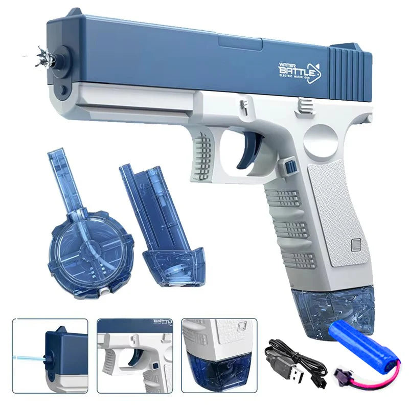 Electric Water Gun – Automatic Rechargeable Water Blaster for Kids