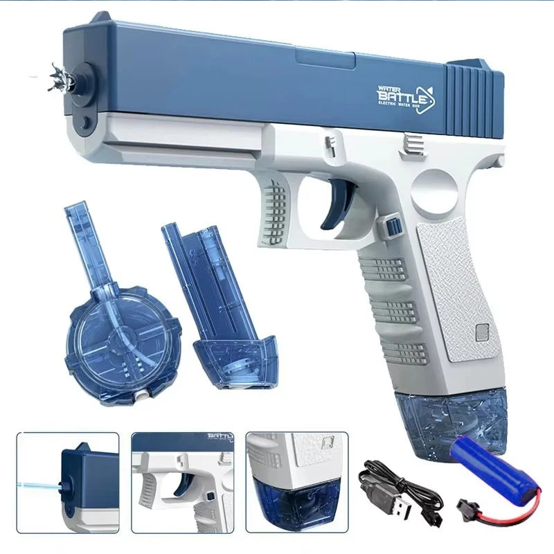 Electric Water Gun – Automatic Rechargeable Water Blaster for Kids