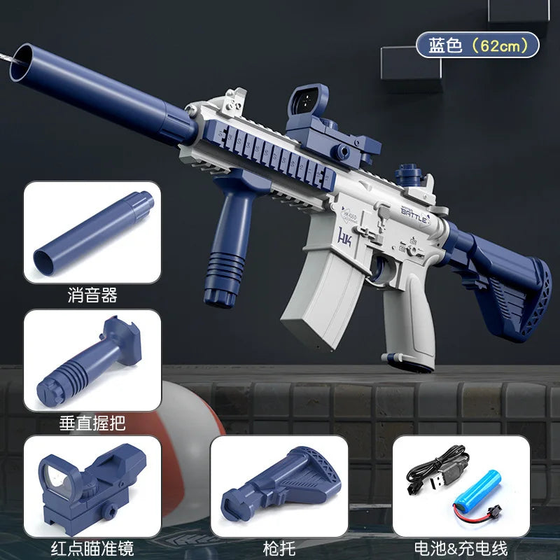 2026 Novelty M416 Boys and Girls Electric Water Gun, Fully Automatic Shooting Toy, Beach Summer Gift,